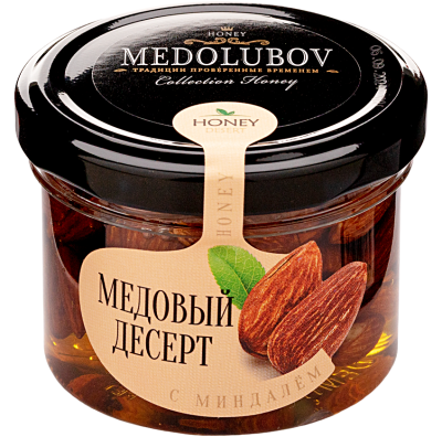 Медовый десерт миндаль Медолюбов 250 мл