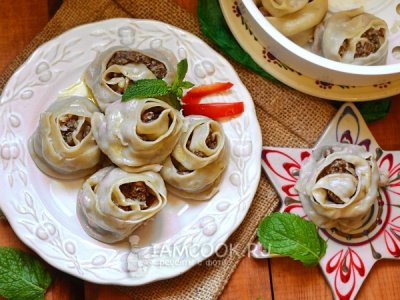Манты розочки 