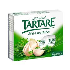 Сыр творожный с чесноком и травами, TARTARE 96гр 6 шт