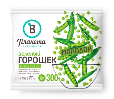 Зеленый горошек, Планета Витаминов, 300 г