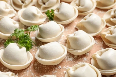 Пельмени говядина 100% / Handmade beef (100%) pelmeni (ravioli)