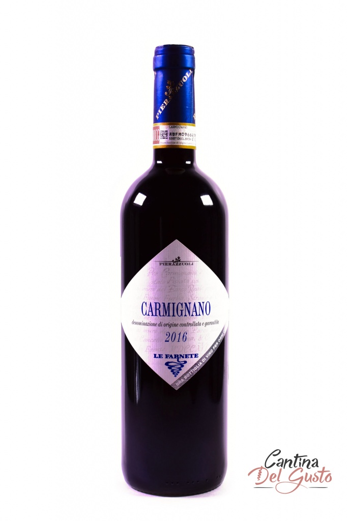 Красное сухое вино Carmignano DOCG, 80% Sangiovese-20% Cabernet Sauvignon, 2016, 8 мес. в бочке, 14,