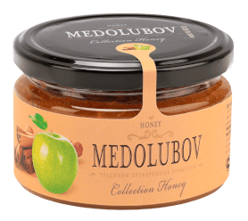 Крем-мед "Яблоко с корицей", Медолюбов, 120 гр