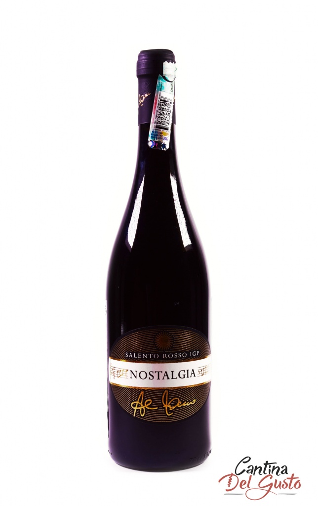 Красное сухое вино Nostalgia IGP Salento, 2015 (13.11.2018), 13,5%, 0,750
