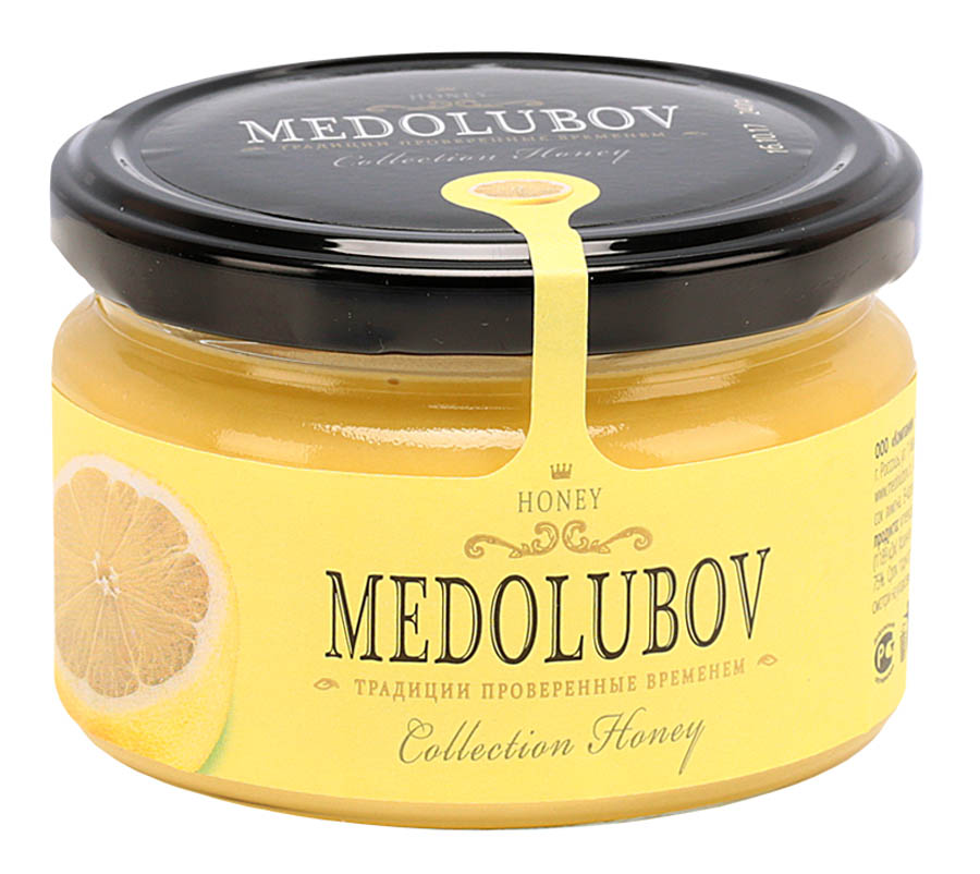 Крем-мед "Лимон", Медолюбов, 240 гр