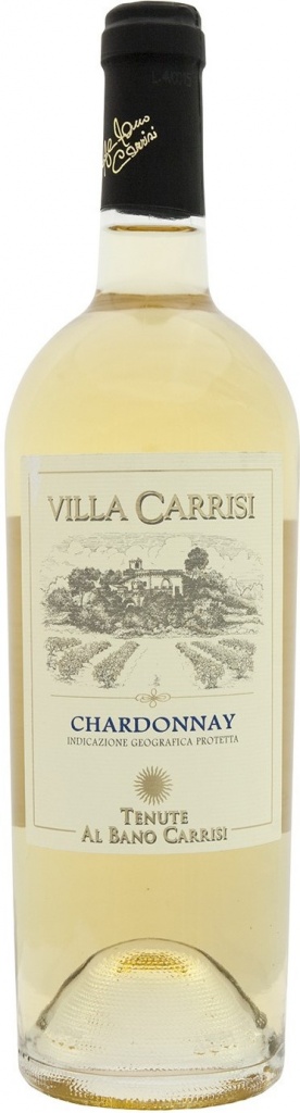 Белое сухое вино Villa Carrisi Chardonnay IGP Salento, 2019, 12,5%, 0,750