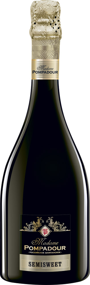 Игристое MADAME POMPADOUR, Riesling-Risus-Chardonnay, БЕЛОЕ, полусладкое, 11,5%, 0,750, 2018 (дата р