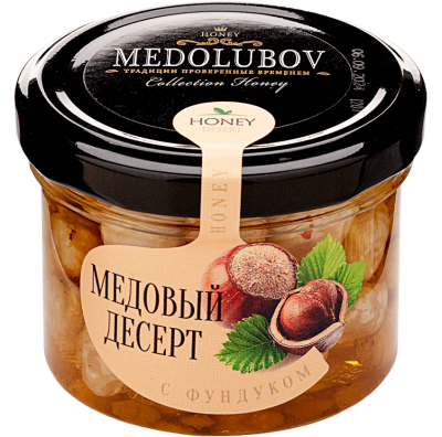Медовый десерт фундук Медолюбов 125 мл