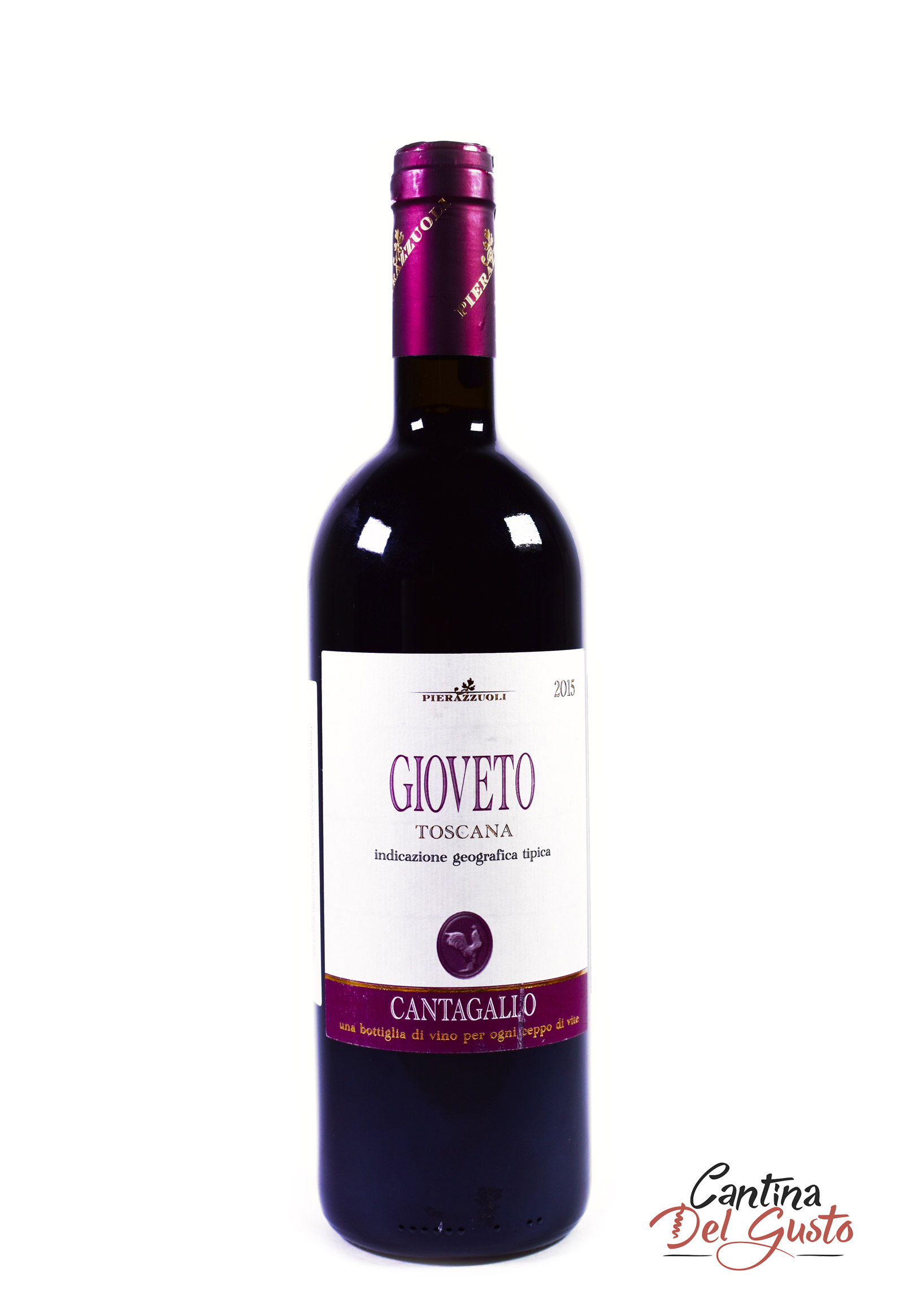 Красное сухое вино Gioveto IGT, 60% Sangiovese-20% Merlot-20% Syrah, 2015, 12 мес. в бочке, 14,0%