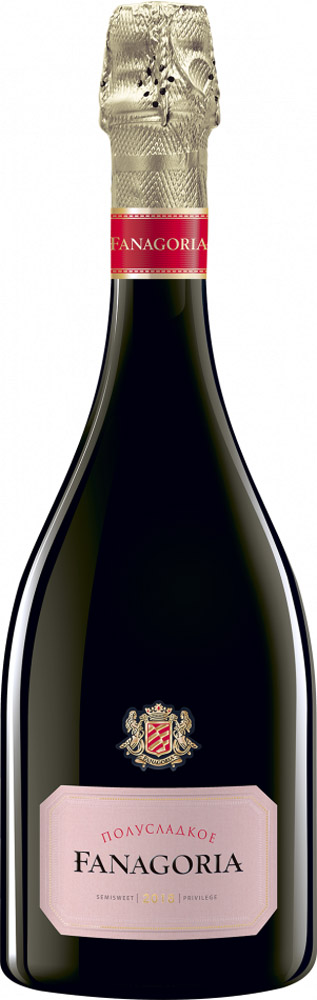 Игристое FANAGORIA, Pinot Noir-Chardonnay-Цимлянский розовый, РОЗОВОЕ, полусладкое, 11,5%, 0,750, 20