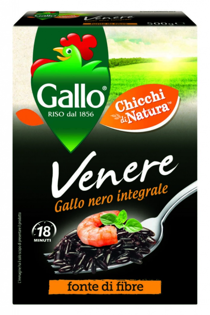 Рис VENERE/ Riso Gallo  по 0.5 кг/ 0.5 kg rice